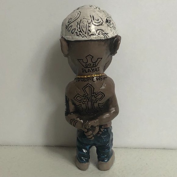 Tupac Shakur White Bandana Resin Figure Rap Rapper 90s Music - Picture 4 of 7